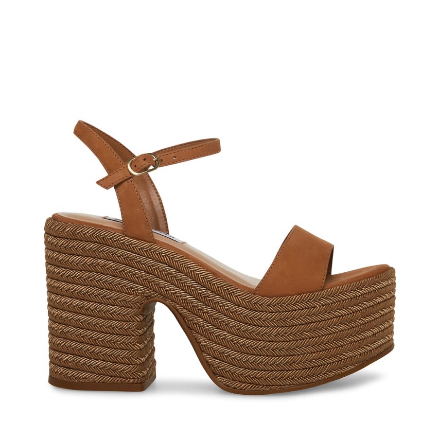 Sandalias de Plataforma Steve Madden Andrea Mujer Marrones | ES PU609S